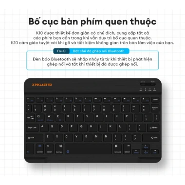 Bàn Phím Bluetooth TECLAST K10 Không Dây Cho Tablet, Điện Thoại, PC - Bảo Hành 12 Tháng, Giá 359.000 VND 5