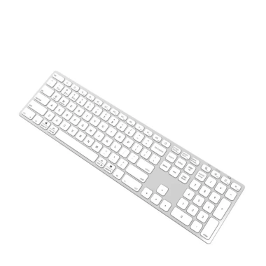 Bàn phím Bluetooth USB 2.4G vỏ nhôm - Fullsize không tiếng ồn, giảm giá 700.000₫