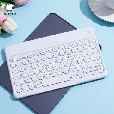 Bàn phím Bluetooth UTENEW siêu mỏng mini, không dây, sạc lại, di động văn phòng - 170k