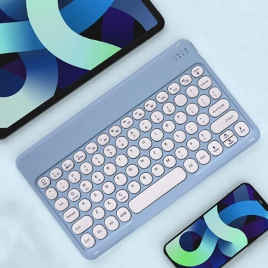 Bàn phím Bluetooth UTENEW siêu mỏng mini, không dây, sạc lại, di động văn phòng - 170k