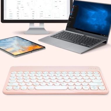 Bàn phím Bluetooth UTENEW siêu mỏng mini, không dây, sạc lại, di động văn phòng - 170k