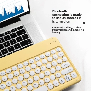 Bàn phím Bluetooth UTENEW siêu mỏng mini, không dây, sạc lại, di động văn phòng - 170k