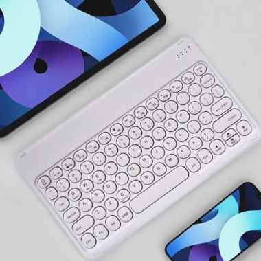 Bàn phím Bluetooth UTENEW siêu mỏng mini, không dây, sạc lại, di động văn phòng - 170k