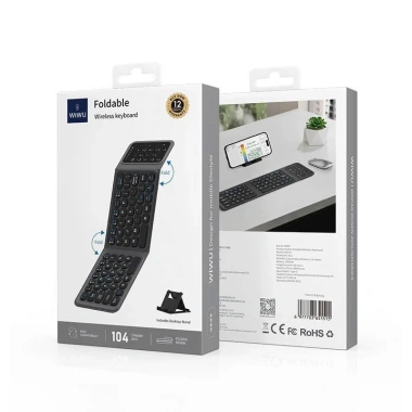 Bàn Phím Bluetooth WiWu FMK-05 Gập Gọn, Bàn Chuột và Giá Đỡ Laptop, Máy Tính Bảng, Điện Thoại - Chỉ 750.000 dong 9