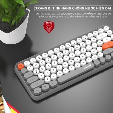 Bàn Phím Bluetooth ZIYOU 308i 2.025 – Thiết Kế Mỏng Đẹp, Tương Thích PC, Tablet Táo – 479k