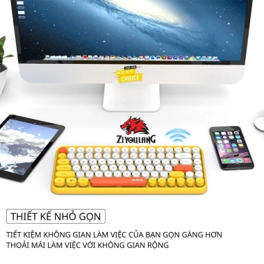 Bàn Phím Bluetooth ZiyouLang 308i Nhỏ Gọn, Không Dây, Win/Mac, Giá 479k 5 Bàn Phím Bluetooth ZiyouLang 308i Nhỏ Gọn, Không Dây, Win/Mac, Giá 479k 5
