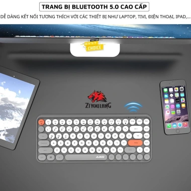Bàn Phím Bluetooth ZiyouLang 308i Nhỏ Gọn, Không Dây, Win/Mac, Giá 479k 7 Bàn Phím Bluetooth ZiyouLang 308i Nhỏ Gọn, Không Dây, Win/Mac, Giá 479k 7