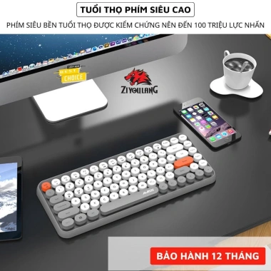 Bàn Phím Bluetooth ZiyouLang 308i Nhỏ Gọn, Không Dây, Win/Mac, Giá 479k