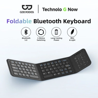 Bàn phím cảm ứng gập Goojodoq – Bluetooth kết nối 3 thiết bị, giá chỉ 989.972₫