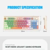 Bàn Phím Chống Ồn XUNFOX Có Dây Đèn RGB và Nút Âm Lượng - Giảm Giá Đặc Biệt 249k 9