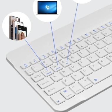 Bàn phím chuột Bluetooth BL10 mỏng, pin sạc, chống ồn cho điện thoại PC - 115k