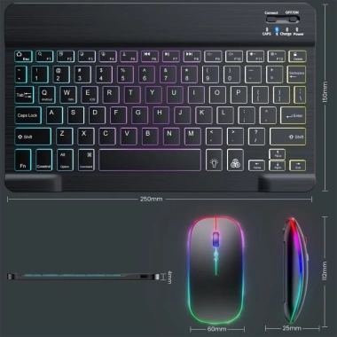 Bàn Phím Chuột Bluetooth BL30 LED RGB Siêu Mỏng, Pin Sạc, Gõ Êm, Dùng PC Laptop Điện Thoại - Giá 140.000 VND 8 Bàn Phím Chuột Bluetooth BL30 LED RGB Siêu Mỏng, Pin Sạc, Gõ Êm, Dùng PC Laptop Điện Thoại - Giá 140.000 VND 8
