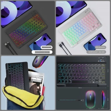 Bàn Phím Chuột Bluetooth BL30 LED RGB Siêu Mỏng, Pin Sạc, Gõ Êm, Dùng PC Laptop Điện Thoại - Giá 140.000 VND 9 Bàn Phím Chuột Bluetooth BL30 LED RGB Siêu Mỏng, Pin Sạc, Gõ Êm, Dùng PC Laptop Điện Thoại - Giá 140.000 VND 9