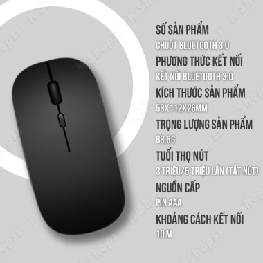 Bàn phím & chuột Bluetooth đa năng, kết nối điện thoại, PC, tablet - Giá sỉ 119.000đ 2