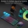 Bàn phím & chuột Bluetooth không dây đèn LED cho OPPO Pad Neo 11.4, Air 2, Tablet Android 8