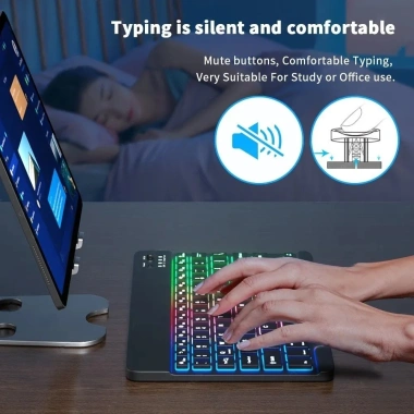 Bàn phím chuột Bluetooth không dây LED, tương thích PC và điện thoại, 89.100 VND giảm từ 108.702 VND 2