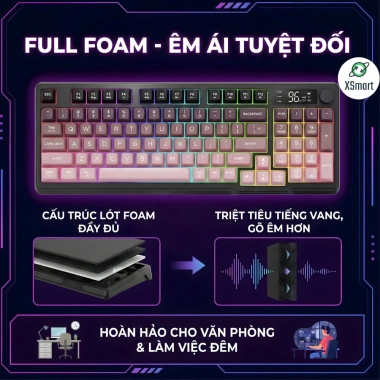 Bàn phím chuột Bluetooth T96 Full LED Keycap PBT 2 mode đa thiết bị – 549.000₫ 8 Bàn phím chuột Bluetooth T96 Full LED Keycap PBT 2 mode đa thiết bị – 549.000₫ 8
