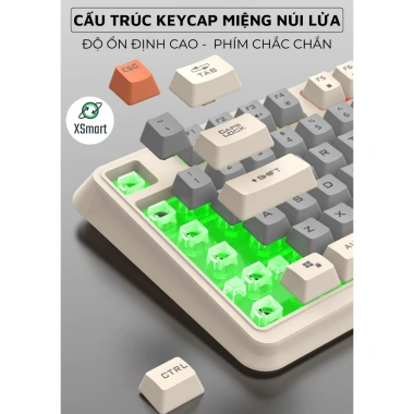 Bàn phím & chuột gaming K820 XUNFOX LED 7 màu, nút chỉnh âm, gõ êm - giá 319.000₫ 5