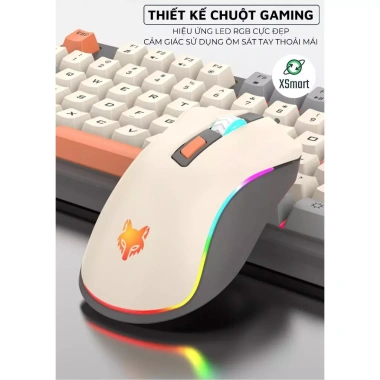 Bàn phím & chuột gaming K820 XUNFOX LED 7 màu, nút chỉnh âm, gõ êm - giá 319.000₫ 9