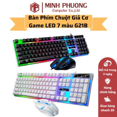 Bàn Phím Chuột Giả Cơ Game LED 7 Màu G21B - Giá Ưu Đãi 136,221₫