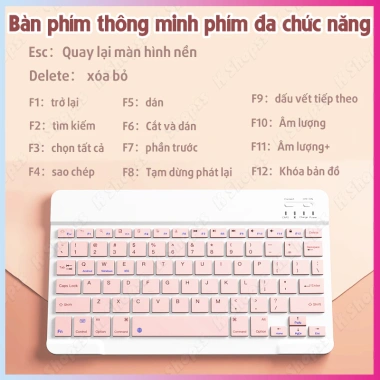 Bàn phím chuột không dây Bluetooth mini 10 inch, bộ đồ máy tính, giao hàng ngay - Giá 58,999 VND 5