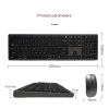 Bàn Phím Chuột Không Dây Fullsize H869 Pin Sạc Type‑C, Bluetooth 5.2/3.0, USB 2.4G, Kết Nối 4 Thiết Bị, Chống Ồn – 460k 8