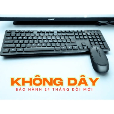 Bàn Phím Chuột Không Dây GGI Giảm Chống ồn - Chính Hãng, Bảo Hành 24 Tháng, Giá Ưu Đãi 195k
