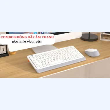 Bàn phím chuột không dây Meetion Mini5.000 Bluetooth 2.4GHz – Phím chống ồn, nhẹ