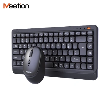 Bàn phím chuột không dây Meetion Mini5.000 Bluetooth 2.4GHz – Phím chống ồn, nhẹ
