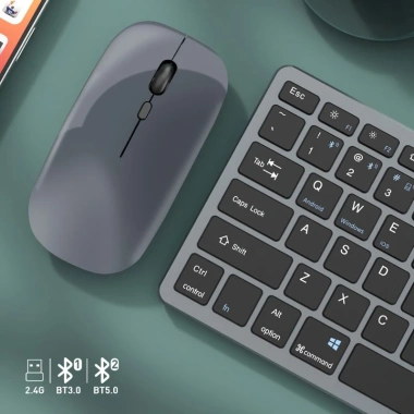 Bàn phím chuột không dây Mini W616 Bluetooth 5.0/3.0 USB 2.4G Silent, PC Laptop & Điện thoại – Giá 295.000₫