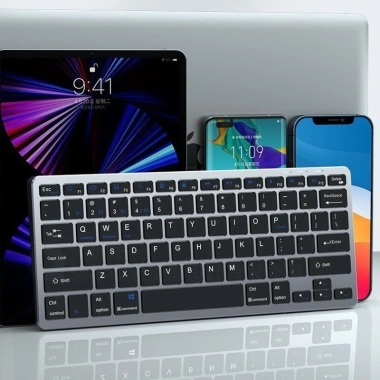 Bàn phím chuột không dây Mini W616C Pin sạc Type‑C, Bluetooth 5.0/3.0, USB 2.4G – Êm ái, Giá 330.000₫