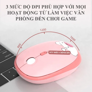 Bàn phím & chuột không dây MOFII Hello Bear USB 2.4G - Thiết kế gấu dễ thương, chính hãng, giảm còn 385.000₫ 2