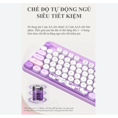 Bàn phím & chuột không dây MOFII Hello Bear USB 2.4G - Thiết kế gấu dễ thương, chính hãng, giảm còn 385.000₫ 7