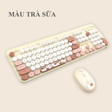 Bàn phím & chuột không dây MOFII Hello Bear USB 2.4G - Thiết kế gấu dễ thương, chính hãng, giảm còn 385.000₫ 9