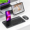 Bàn phím chuột không dây W609 - Bluetooth 5.0, USB 2.4G, khe để điện thoại & tablet, Pin sạc Type-C, giảm còn 420.000₫