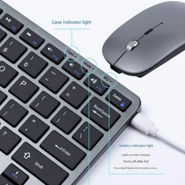 Bàn phím chuột không dây W616C TypeC Bluetooth 5.0/3.0 USB 2.4G Giá 330.000₫ 3