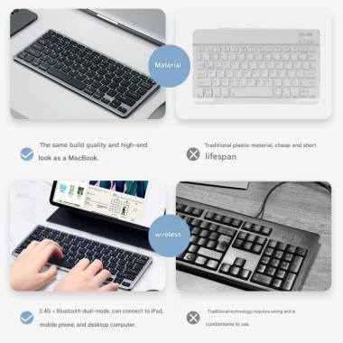 Bàn phím chuột không dây W616C TypeC Bluetooth 5.0/3.0 USB 2.4G Giá 330.000₫ 5