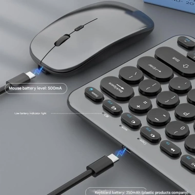 Bàn phím chuột không dây W909 pin sạc, Bluetooth 5.0/USB 2.4G, giá 390.000₫ PC Laptop