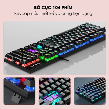 Bàn phím cơ AULA S2.022 PRO Gaming Full Size Blue Switch LED đa chế độ Giá rẻ 419.000 VND Chính hãng