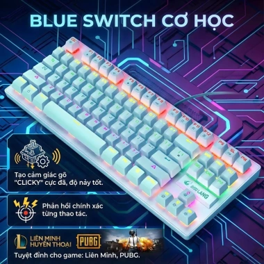 Bàn Phím Cơ Crack K2 PRO LED RGB 10 Chế Độ - Gaming & Văn Phòng, Giá 489.000đ 6
