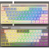 Bàn phím có dây K81 giả cơ gaming – Đèn LED 7 màu, núm xoay và nút vặn âm lượng, 149k 2