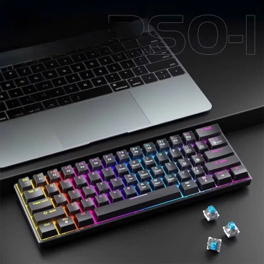 Bàn phím cơ F68 trục đỏ 68 phím LED rainbow đa chế độ - Lý tưởng cho văn phòng và game, giá 296k 7 Bàn phím cơ F68 trục đỏ 68 phím LED rainbow đa chế độ - Lý tưởng cho văn phòng và game, giá 296k 7