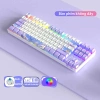 Bàn phím cơ gaming không dây Bluetooth ONIKUMA 87 phím Blue Red RGB PC/Laptop - Giá 569k 8