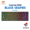 Bàn phím cơ K68 Bluetooth không dây - Hotswap 5 pin, pin sạc, LEG RGB, APP Marco - 529.000₫ 9
