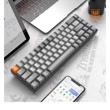Bàn Phím Cơ K68BT Bluetooth Red Switch Hotswap - Gõ Cực Đã, Không Dây, PC/ĐT/Tablet, 543.420₫