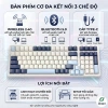 Bàn Phím Cơ Không Dây K8BT BT5.0 Hotswap Red Switch LED Gõ Êm Lót Foam Giá 881k 3
