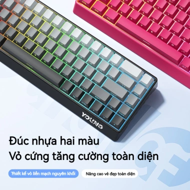 Bàn phím cơ không dây ONIKUMA K68 Bluetooth 2.4G LED RGB, PC iPad - 559.000₫ 4
