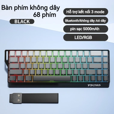 Bàn phím cơ không dây ONIKUMA K68 Bluetooth 2.4G LED RGB, PC iPad - 559.000₫ 8