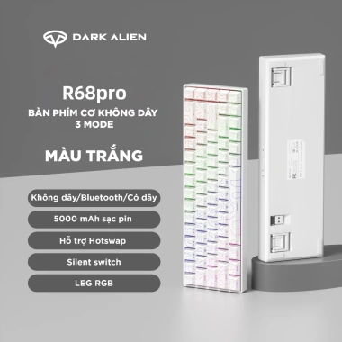 Bàn phím cơ không dây ONIKUMA K68 Bluetooth 2.4G LED RGB, PC iPad - 559.000₫ 9