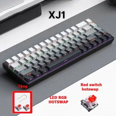 Bàn phím cơ không dây RS01 3 mode Dành cho văn phòng và game, hoàn tiền 100%